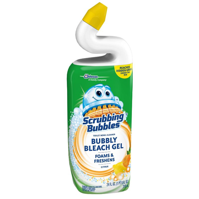 Scrubbing Bubbles Bubbly Bleach Gel Toilet Bowl Cleaner - Citrus - 24oz, 6 of 7