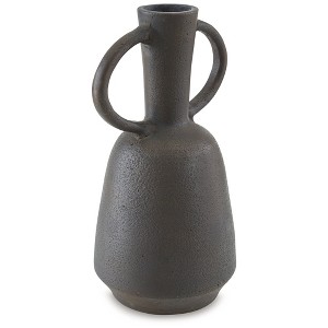 Signature Design by Ashley Aadeen 16" Terra Cotta Vase, Distressed Brown Rustic Decor - 1 of 4