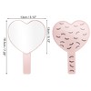 Unique Bargains Eyelash Pattern Heart Shape Cosmetic Mirrors 1 Pc - 2 of 3