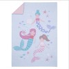 Everything Kids Mermaid Pink and Blue Dream Big Little Mermaid 4 Piece Toddler Bed Set - 2 of 4