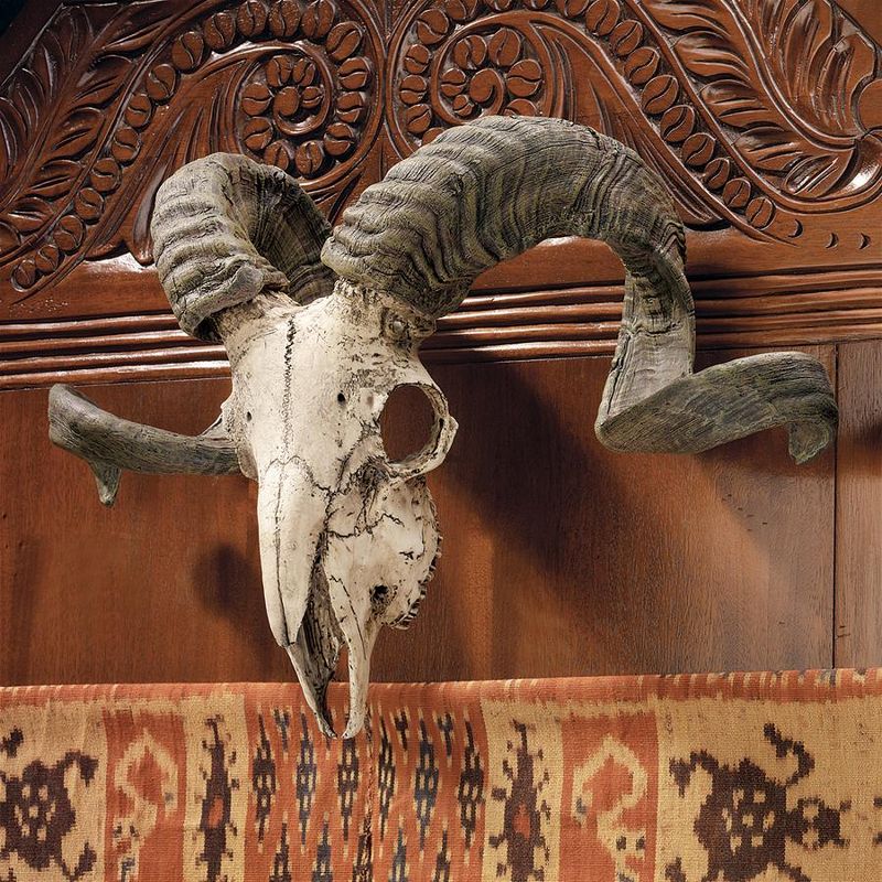 Design Toscano Corsican Ram Skull and Horns Wall Trophy, 1 of 8