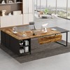 Tribesigns L-Shaped 70.8" Executive Computer Desk 55" File Cabinet - 4 of 4