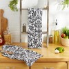 Design Imports  Damask Print Dishtowel Set 2 Piece, 18X28", Black - 3 of 4
