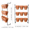 AuldHome Design Mini Flower Pot Hanging Rack; 3x3 Grid 4" Pot Hanger for Plants and Decorative Use, Pots NOT Included - 3 of 4