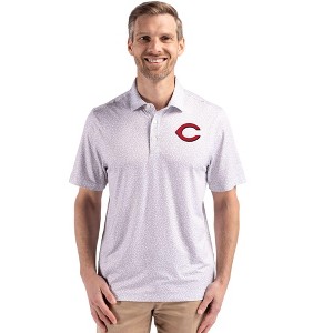 Cincinnati Reds Cutter & Buck Pike Eco Flora Print Recycled Mens Big & Tall Polo - 1 of 1