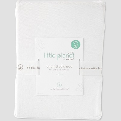 Image of Little Planet by carter's Solid Crib Sheet - Cream