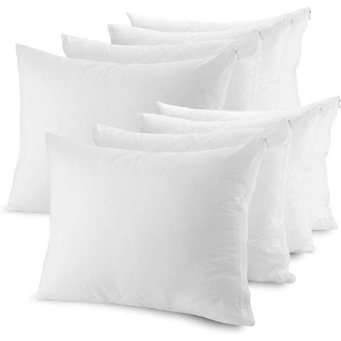 Allerease Ultimate Cotton Zippered Pillow Protector, King, 4 Pack
