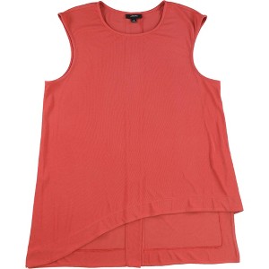 Alfani Womens Asymmetrical Sleeveless Top Tunic Blouse - 1 of 2