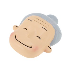 Unique Bargains Decorative Magnets Magnetic Fridge Sticker Irregular Shape Eldest Resin Brown Beige 1Pc - 1 of 3