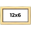 PosterPalooza | Panoramic Simple Gold Picture Frame - UV Acrylic, Foam Board Backing, Hanging Hardware - 2 of 4