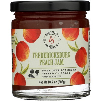 Fischer & Wieser Fredericksburg Peach Jam - 6 pack, 10.9 oz : Target