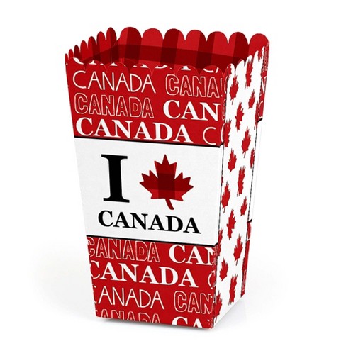 Big Dot of Happiness Canada Day - Canadian Party Favor Popcorn Treat Boxes - Set of 12 - image 1 of 4