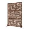 PexFix Outdoor Metal Privacy Screen Garden Fence Stripe Pattern Wall Applique - 2 of 4