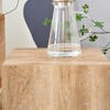 Syemin End Table, Square Accent Table, Marble Effect, Suitable for Living Room, Lounge, Brown, 15.7"*15.7"*15.7" - 3 of 4