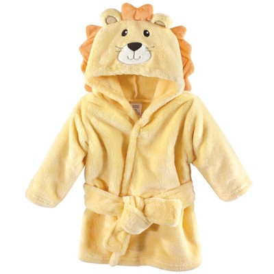 Luvable Friends Baby Unisex Plush Bathrobe, Lion, 0-9M