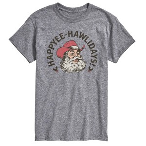Men's - Instant Message - Happyee Hawlidays Short Sleeve Graphic T-Shirt - 1 of 4