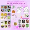 Joyfy Halloween Diamond Painting Kit for Kids, DIY Party Favors with Stickers, Suncatchers & Keychains, Gem Art Painting Kit Craft Activities - 2 of 4