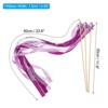 Unique Bargains Bell Ornament Wedding Party Lace Streamer Fairy Wands 24 Pcs - 2 of 4