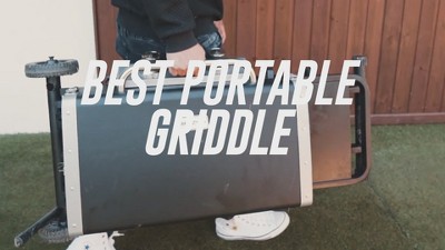 19-Inch Black Stainless Steel Portable Propane Gas Griddle