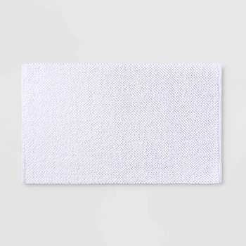 Shag Memory Foam Bathmat - 58-inch By 24-inch Runner With Non-slip Backing  - Absorbent High-pile Chenille Bathroom Rug By Lavish Home (white) : Target