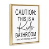 Stupell Industries Kids Bathroom No Control Casual Bathroom Sign, 21" x 17" - 3 of 4
