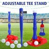 Skirfy 3-in-1 Kids Baseball Set, Ball Rack, Hanging Tee, Ball Launcher & 6 Softballs - Adjustable Height Baseball, Indoor & Outdoor Sports Gifts. - 2 of 4