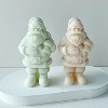 JDICTION 2PCS Christmas Santa Candle Mold - Silicone 3D Molds for Candy, Home Decor, Resin Casting & DIY Craft Making - 2 of 4