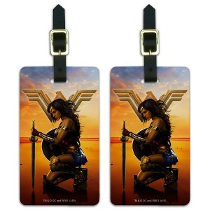 Wonder Woman Movie Poster Luggage ID Tags Set of 2 - 1 of 4