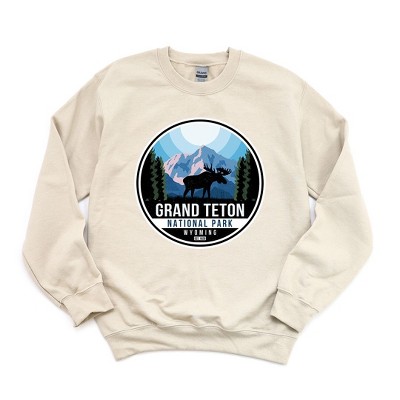 Simply Sage Market Women's Graphic Sweatshirt Grand Teton National Park Badge