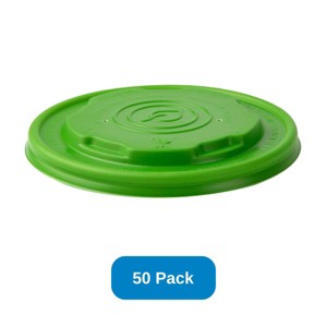 Eco-Products Lid for 12-32 oz EcoLid for Paper Food Containers Green PLA Eco-Products - Pack of 50 - 1 of 3