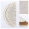 REGALWOVEN Round Rattan Indoor Outdoor Wipe Clean Rustic Placemats 15 x 15 Inch 6 Pcs - 2 of 4
