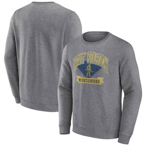 NCAA West Virginia Mountaineers Men's Gray Crew Neck Fleece Sweatshirt - 1 of 3
