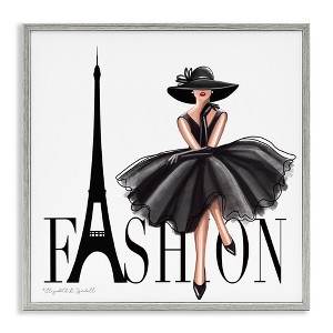 Stupell Industries Parisian Fashion Illustration Framed Giclee Art - 1 of 4