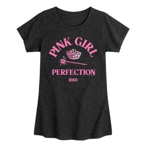 Girls' - Wicked - Pink Girl Perfection Fitted Short Sleeve Graphic T-Shirt - 1 of 4