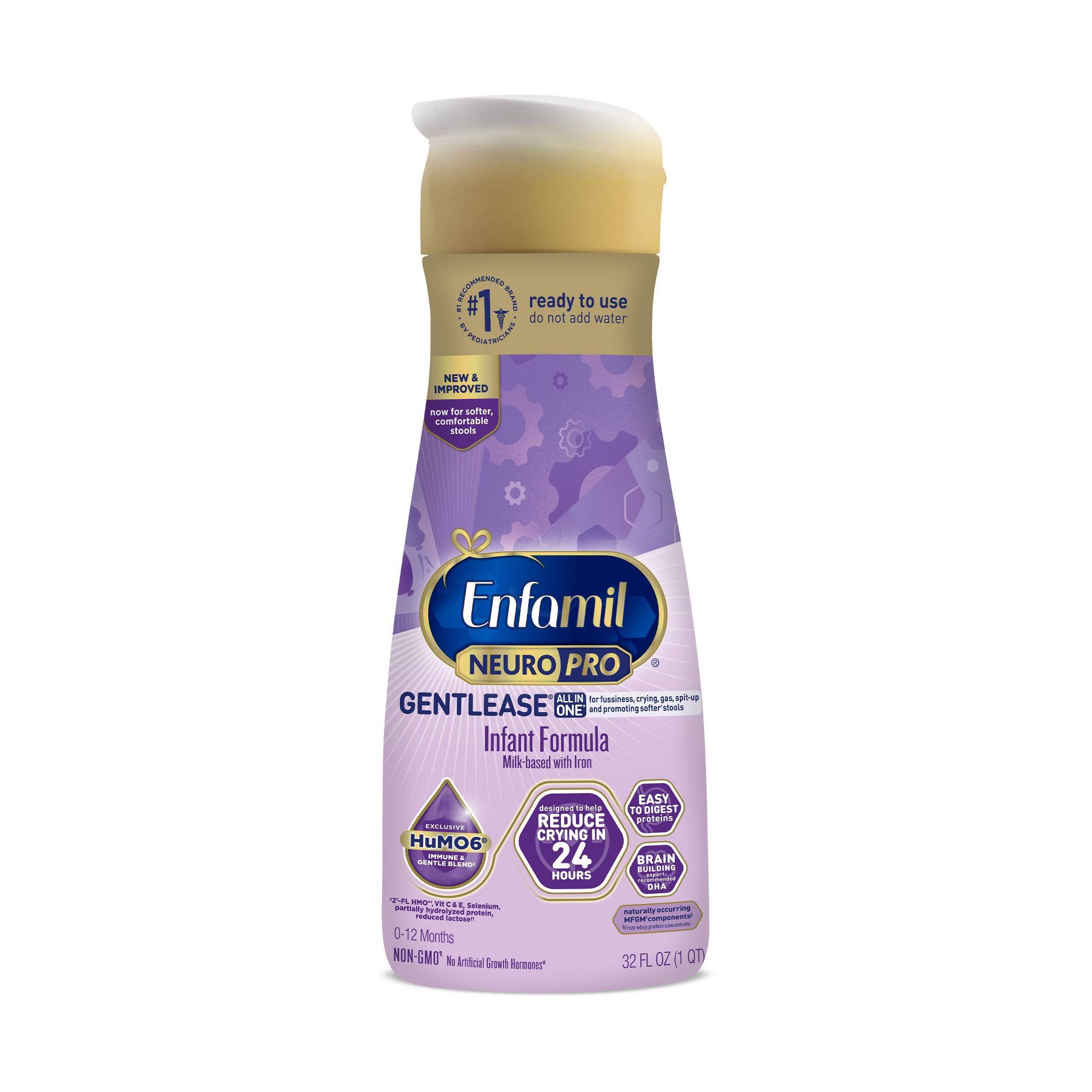 Enfamil Gentlease Ready To Feed Infant Formula Bottle - 32 fl oz