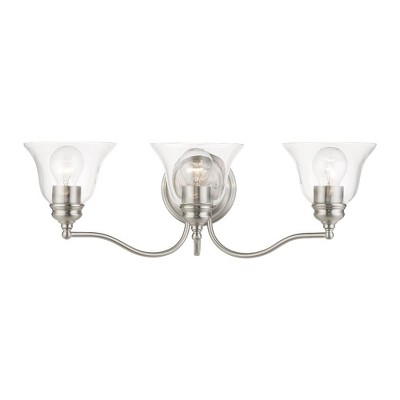 Livex Lighting Moreland 3 - Light Vanity in  Brushed Nickel