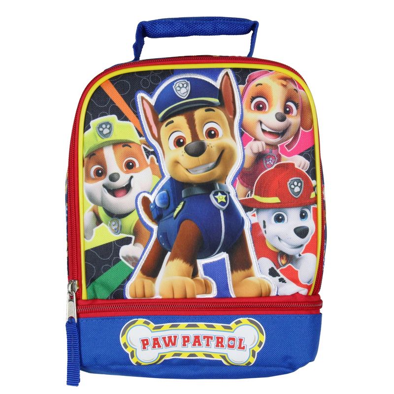 Paw Patrol Lunch Box Insulated Dual Compartment Kids Lunch Bag Tote Multicoloured, 3 of 8