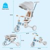 Whizmax 7 in 1 Baby Tricycle, Foldable Toddler Tricycle with Parent Handle, Toddler Push Bike with Canopy, and Guardrail, Tricycle for 12-72 Months - 3 of 4