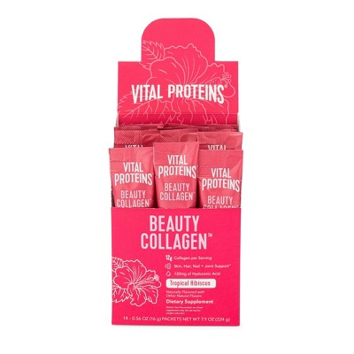 Vital Proteins Beauty Collagen Tropical Hibiscus Stick Pack Box - 14ct