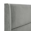 PAGED Bed Frame Velvet Wingback Platform Bed Frame with Headboard and Cone-Like Legs, No Box Spring Needed, Easy Assembly - 4 of 4