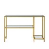 Carolina Living Rayna Console Table with Shelves Gold - image 2 of 4