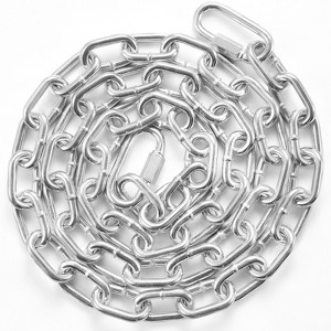 VEVOR Proof Coil Chain, 5/16" x 6', 1980 lbs Safe Working Load, Zinc Plated Proof Tested Coil Chain with Two Quick Links, Silver - 1 of 4