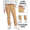 Jumpstart  Boy's Slim Fitting Cotton Stretch Classic Twill Joggers-3 Pack - 3 of 4