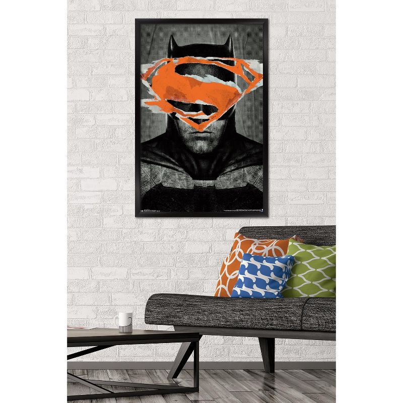 Trends International DC Comics Movie - Batman v Superman - Batman Teaser Framed Wall Poster Prints, 2 of 7