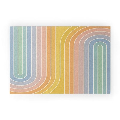 Colour Poems Gradient Curvature Iii Small Welcome Mat - Society6 : Target