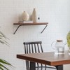 MH London Venice 24" Wall Mounted Shelves Mango Wood & Iron - 2 of 4