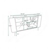 LAOTIES 55" Modern Cat House and Litter Box Enclosure with Tempered Glass Doors,Wooden Shelves and Ventilated Iron Frame - 4 of 4