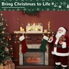 Christmas Advent Calendar with 24 Countdown Drawers Built-in LED Lights, Festive Christmas Countdown Centerpiece for Office, Family Holiday Home Decor - 4 of 4
