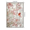 Amanti Art Red Cardinal and Red Berries by Carrie Ann Grippo-pike Canvas Wall Art Print Framed 23-in. x 33-in. - 4 of 4