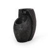 NAYSAYE Fountain Modern Abstract Two Tier Design with Edgy Contemporary Style for Garden Patio Outdoor, Gray, 13.25"*21.5"*11.73" - 2 of 4